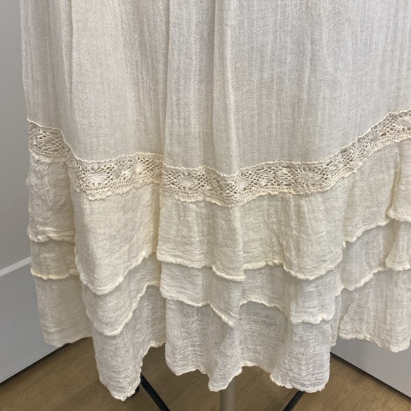 🌺HOST PICK 🌺 Jens Pirates Booty for Free People Ruffled Gauze Dress | Size L - Picture 9 of 12